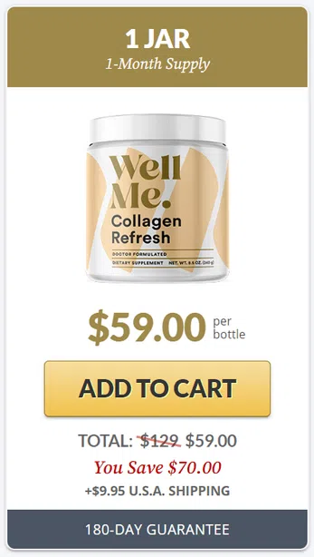 WellMe Collagen Refresh - 1 Bottle