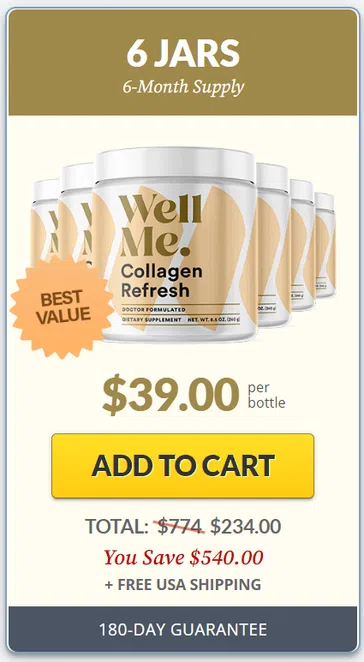 WellMe Collagen Refresh - 6 Bottles